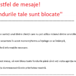 Atenție la hackeri, ignorați astfel de mesaje ”toate fondurile tale sunt blocate”